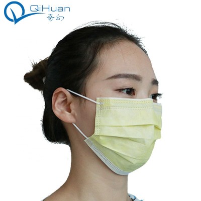 Non-Woven Mouth Mask 3Ply Medical Surgical Disposable Face Mask With Earloop